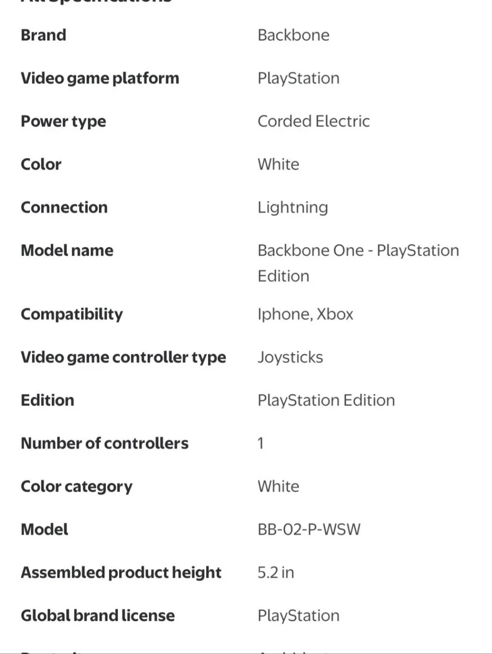 PlayStation Backbone Lightning